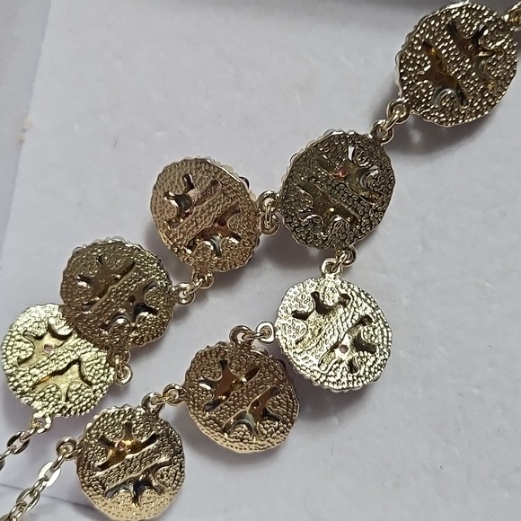 Talbots Pink and Blue Cabachons w/ Rhinestones Necklace - Picture 8 of 8